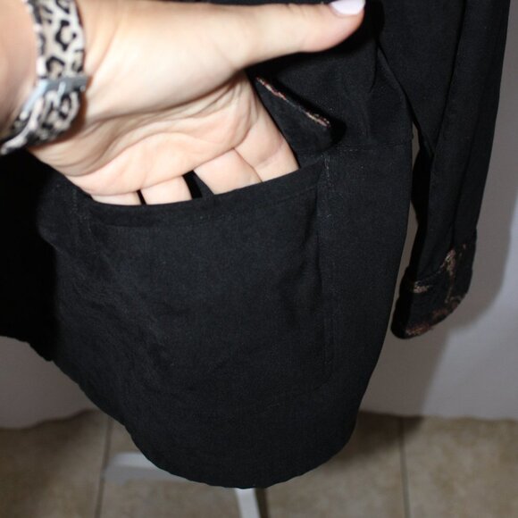 Susan Graver Style Black Western Style Jacket - Picture 7 of 11